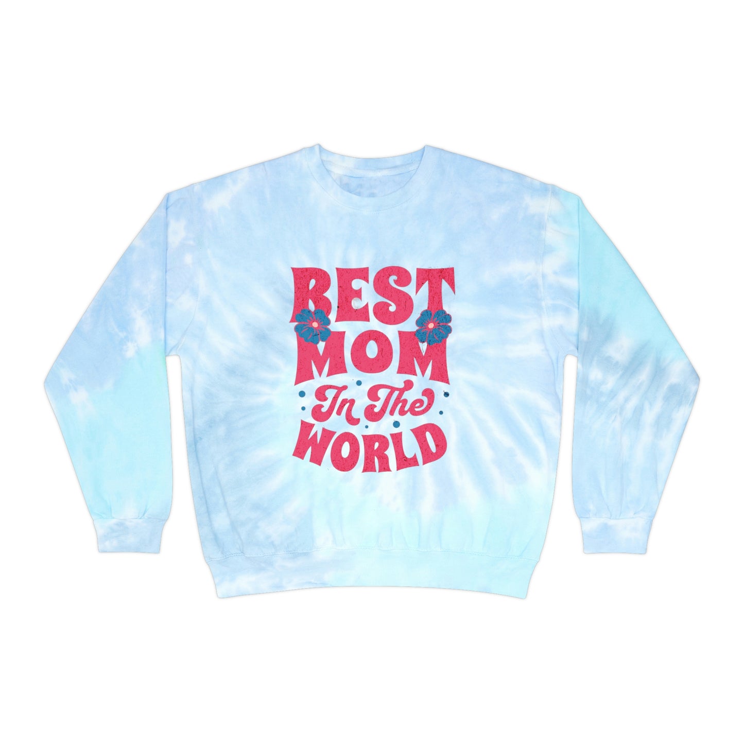 Add some color to your mom's wardrobe with our Best Mom Ever tie-dye sweatshirt!